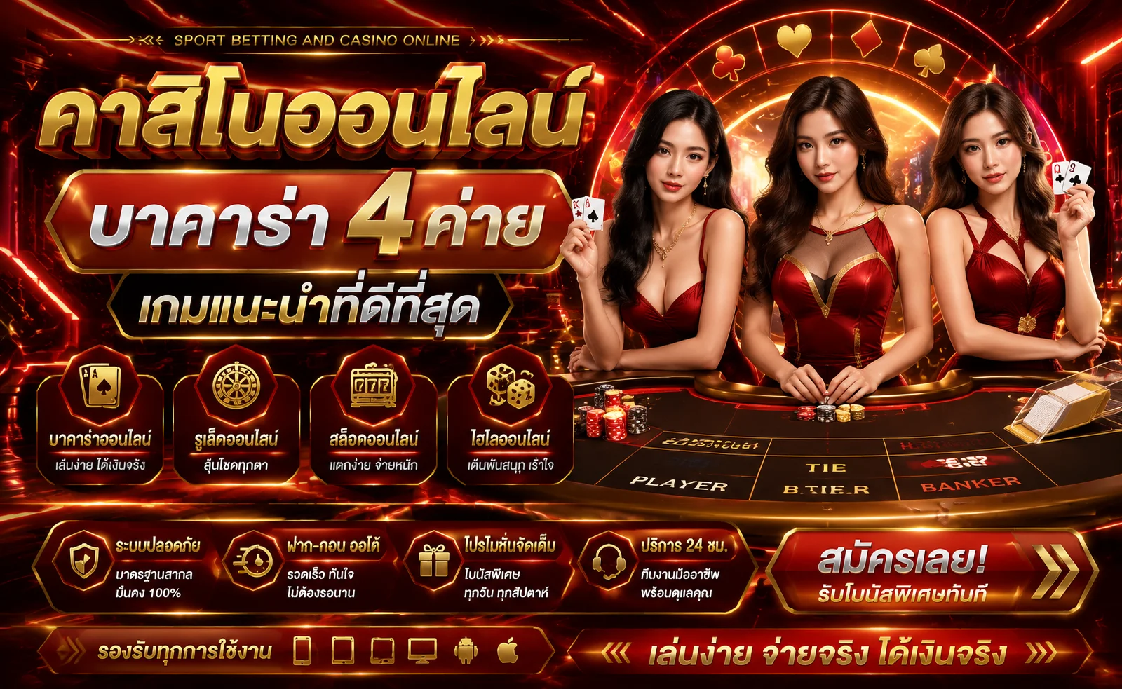 คาสิโนออนไลน์ moobin888 บาคาร่าสดจากบ่อนจริง